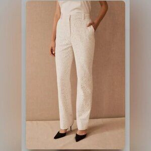 BHLDN by Anthropologie Ivory Lace Burton Suit Pants Size 4